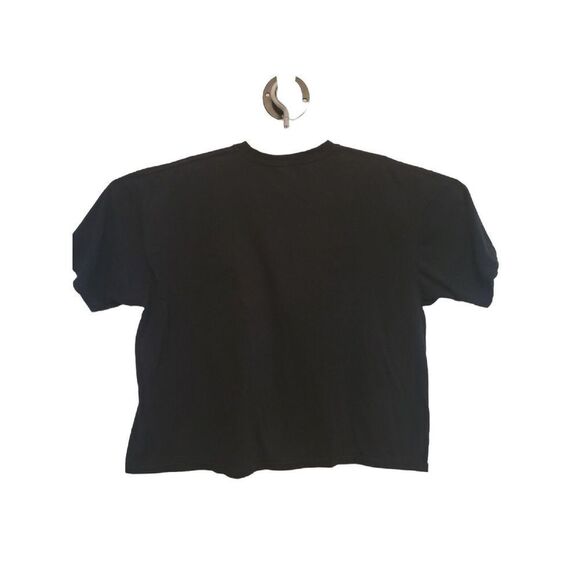 Def Leppard Pyromania Women's Size XXL Black T-Shirt Crop Retro Metal - Picture 2 of 6